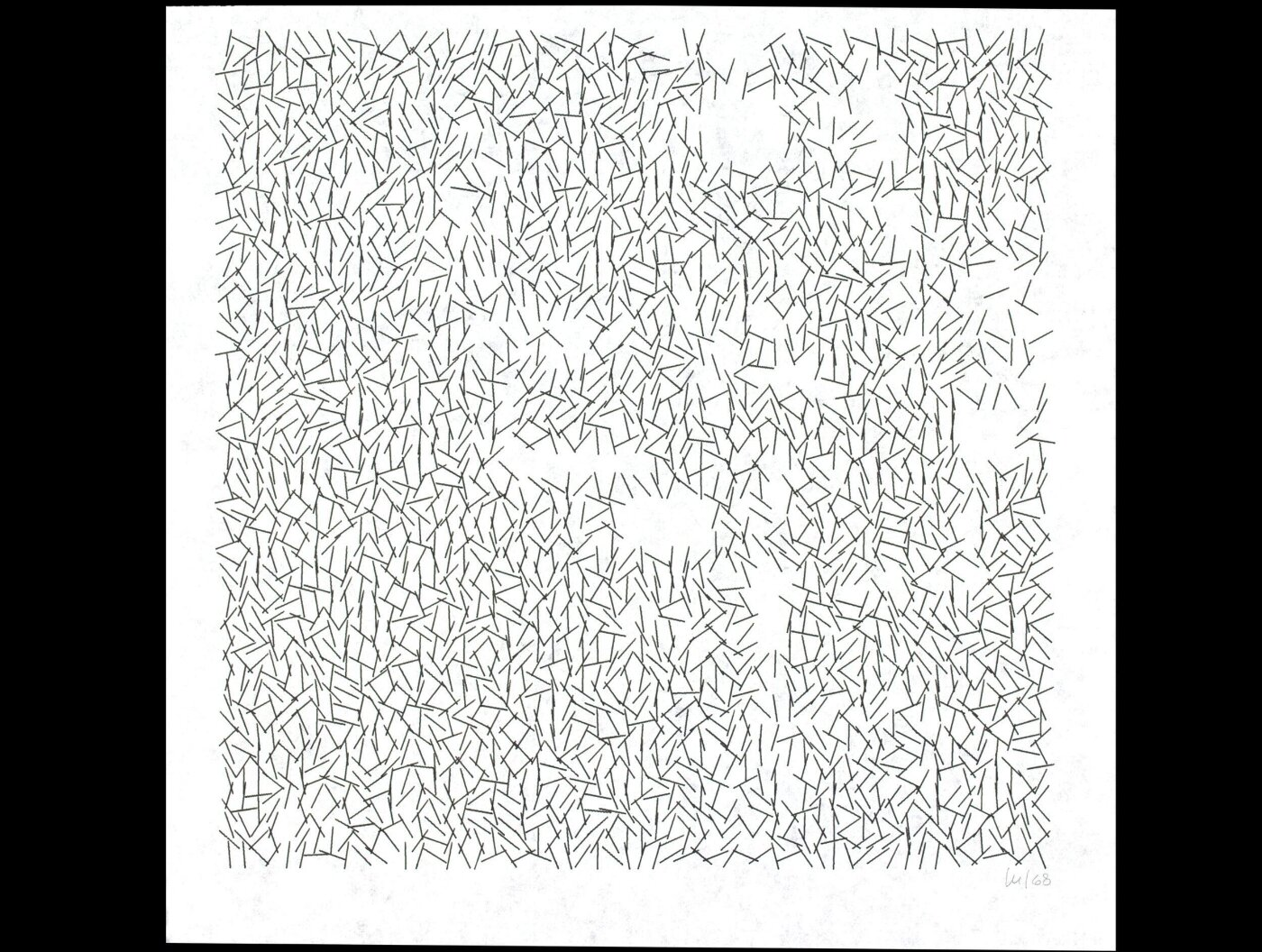 Drawing by vera molnar