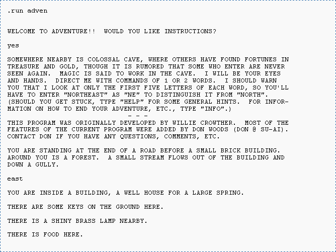 Text of Colossal Cave Adventure